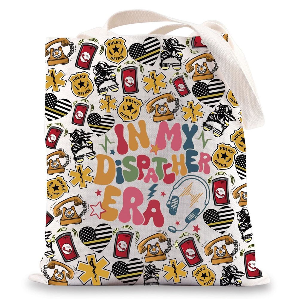 Dispatcher Tote Bag Areciation Gifts In My Era Shoulder Bag Emergency Merch -_-